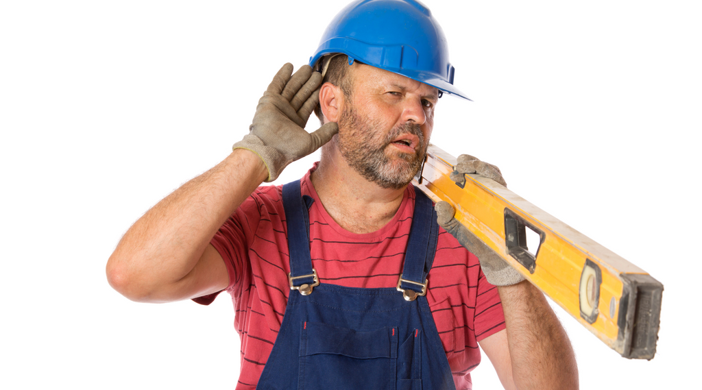 worker experiencing noise induced hearing loss