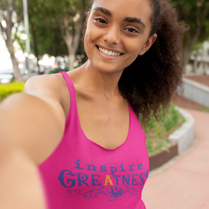 inspire Greatness Inspired By Terrance Burney Women's Racerback Tank