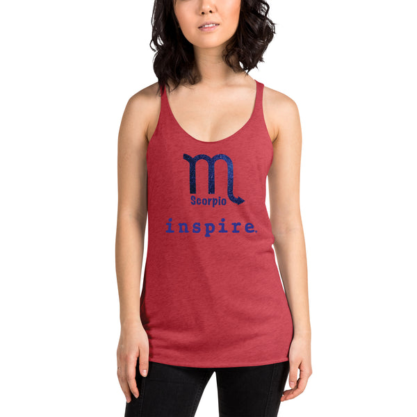 inspire Scorpio Zodiac Women's Racerback Tank