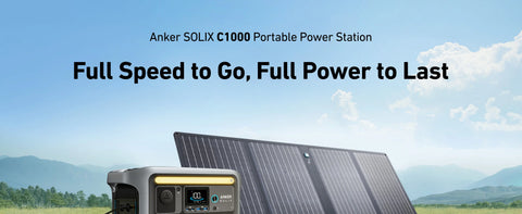 Anker SOLIX C1000X Portable Power Station with Anker 625 Solar panel 100W 11