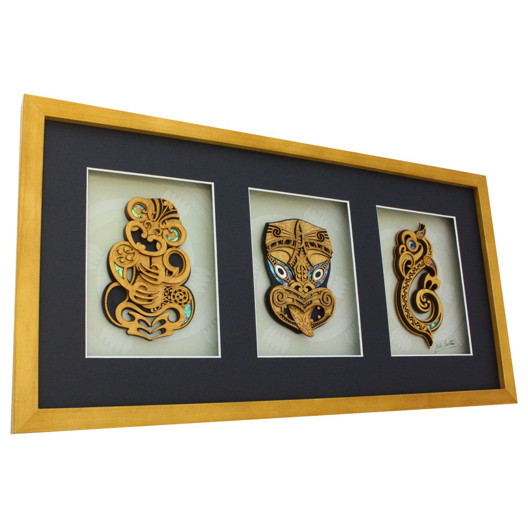 Premium Large Triple Carving Maori Artwork Aeon Giftware Aeon   Fhl3 2048x 