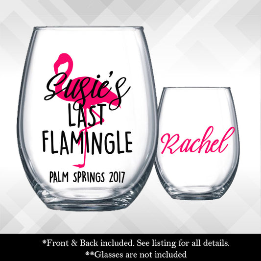 Custom Wine Glass Decals Bachelorette Party Custom Decal 