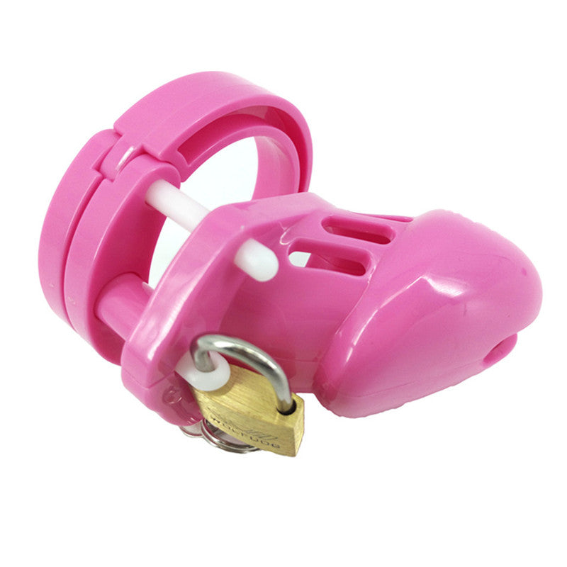 Pink Chastity Cage Sissy Lux