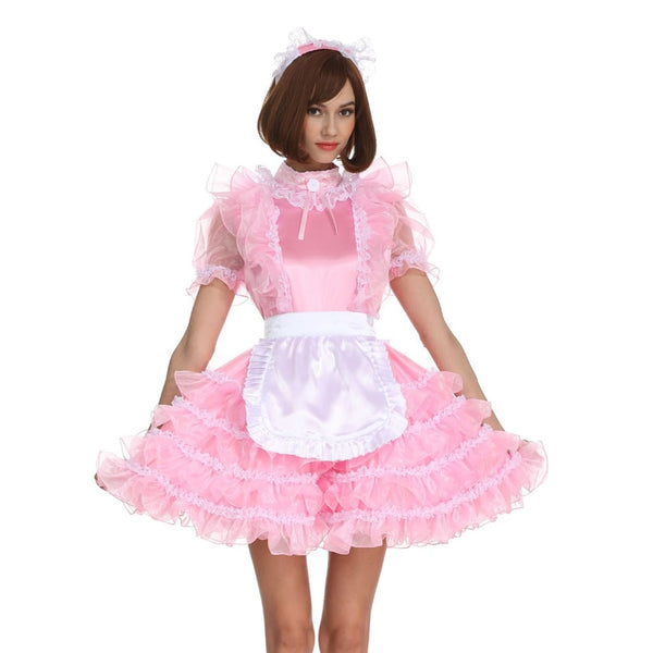 Frilly Pink Sissy Maid Dress Sissy Lux 