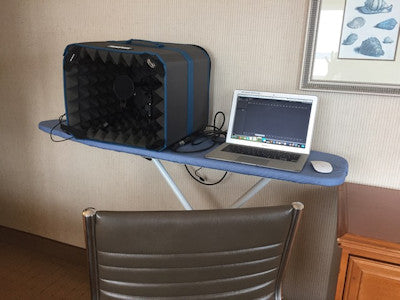 Travel tips - Porta-Booth Plus on ironing board