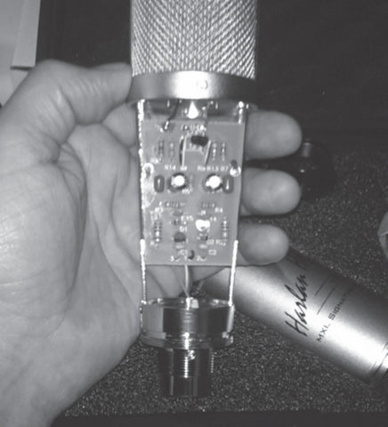 VO: 1-A Microphone inside electronics shown