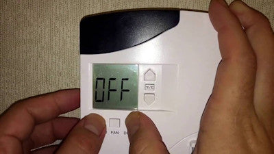 Travel tips - Turn thermostat off