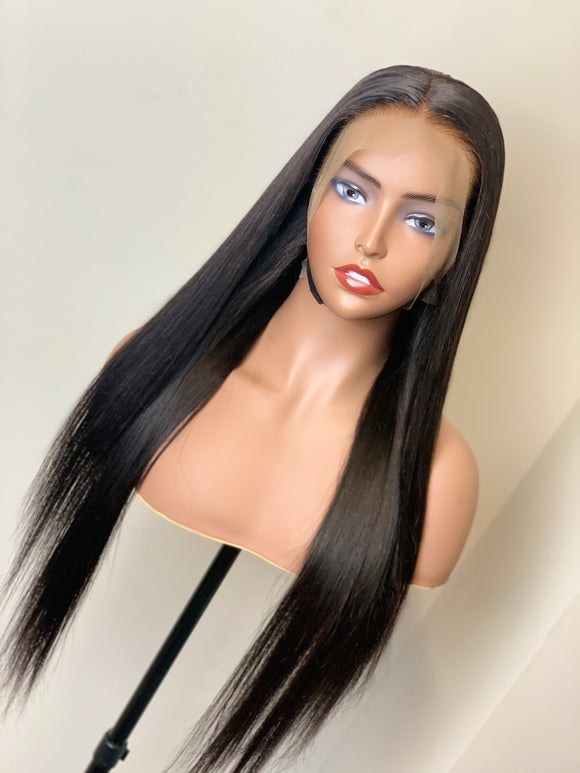 silky straight wig