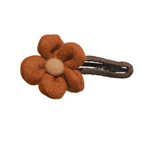 Elegant Plush Flower Hairpins