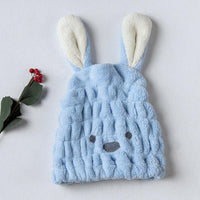 Super absorbent rabbit ear dry hair cap