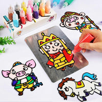 DIY Drawing Toys Cartoon Glue Tempera Painting