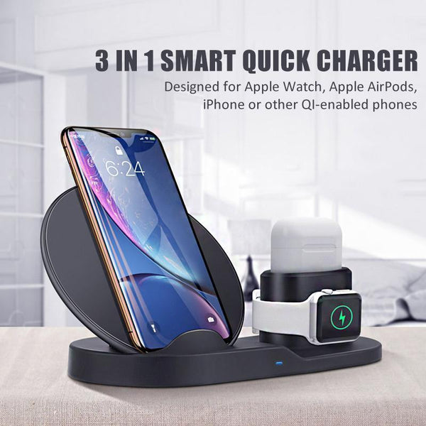 3 in 1 Wireless Charging Station