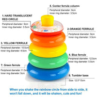 Rock-a-Stack toys rainbow tower Stacked blocks