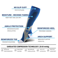 Sports compression stockings