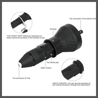 Detachable Rivet Gun Drill Adapter