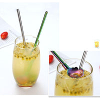 Flower-shaped Drinking Straw Spoon