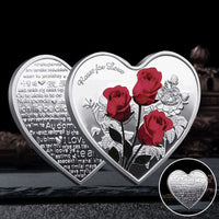 Rose Heart-Shaped Commemorative Coin