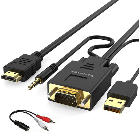 Active VGA to HDMI Adapter/Converter Cable with Audio –