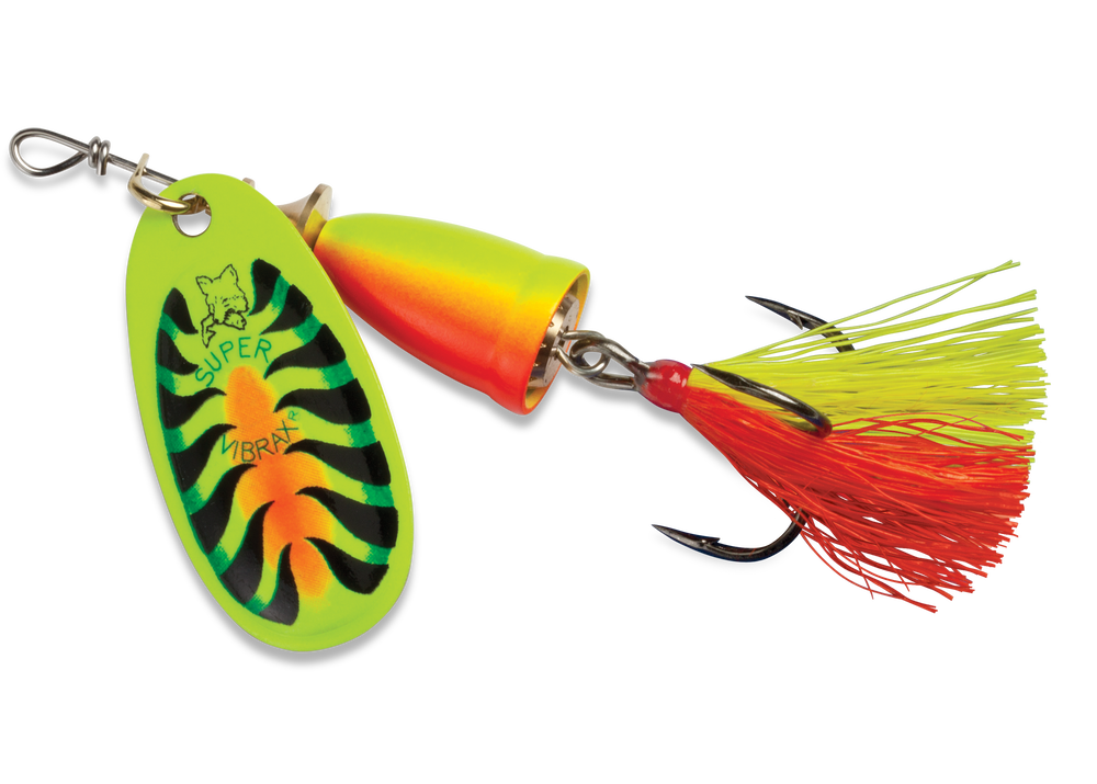 Blue Fox Vibrax Bullet Fly 1 Spinner Fishing Lure 3/16oz Rainbow
