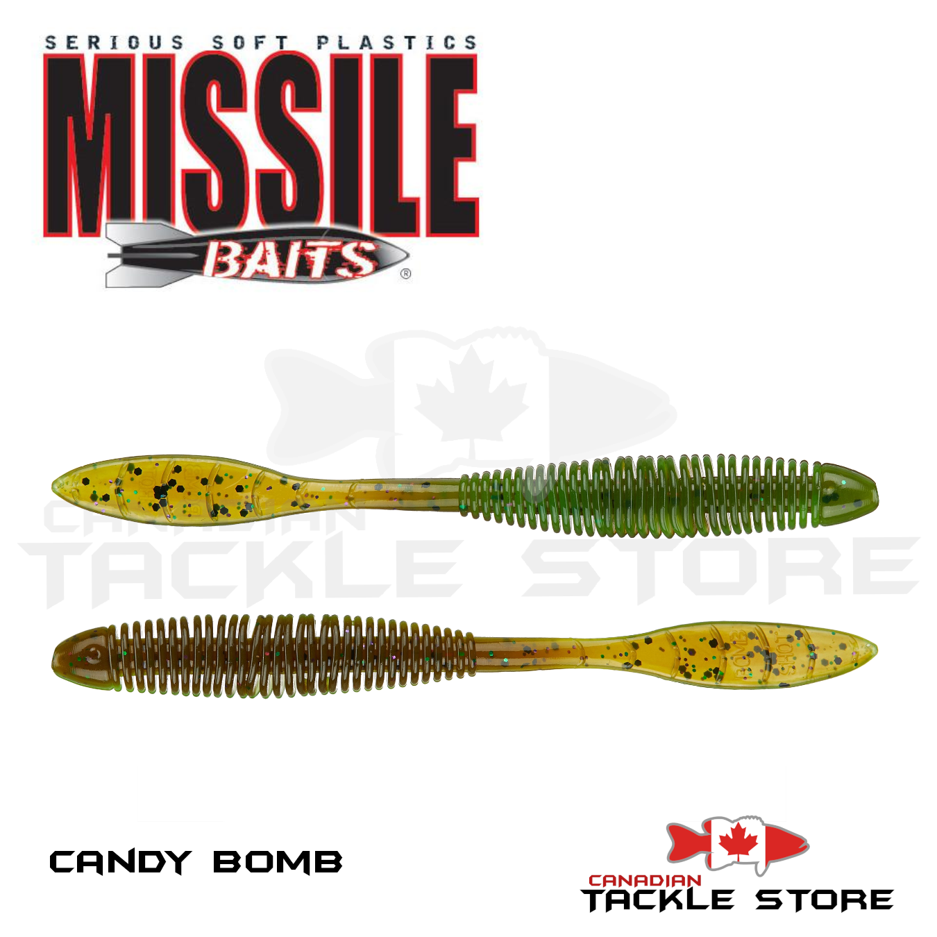 Missile Baits Baby D Bomb 3.65 Watermelon Red  MBBD365-WMR - American  Legacy Fishing, G Loomis Superstore