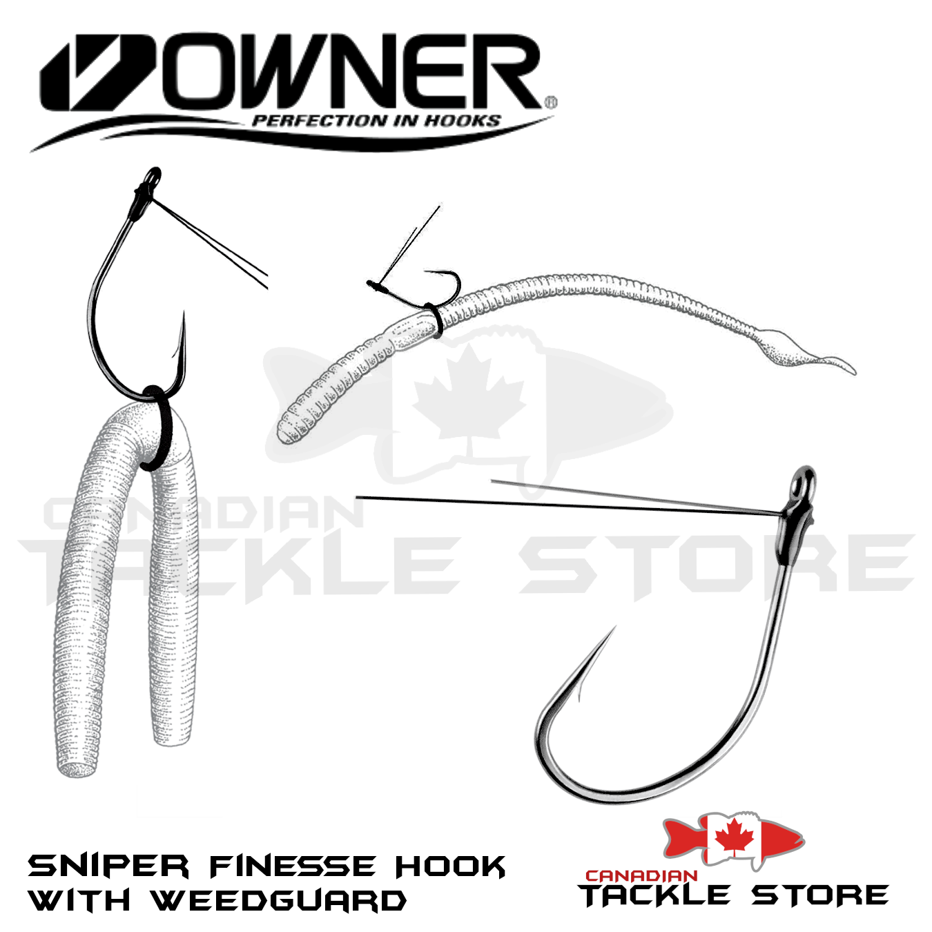 Owner Hooks Jungle Flipping Hook – Canadian Tackle Store