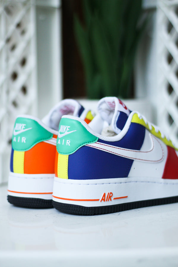 Nike Air Force 1 '07 LV8 White/Game Royal-Habanero Red - CD7339-100