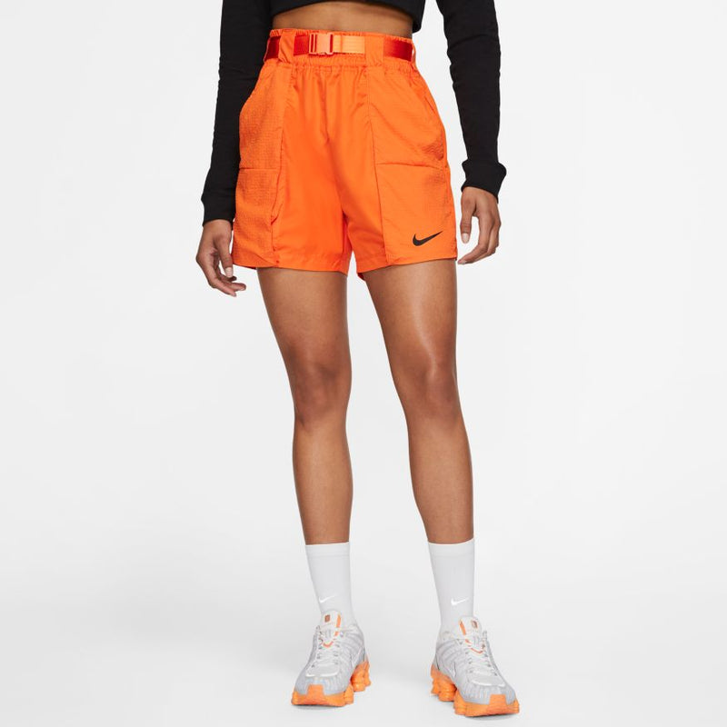 white and orange nike shorts