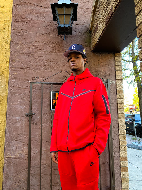 university red tech fleece