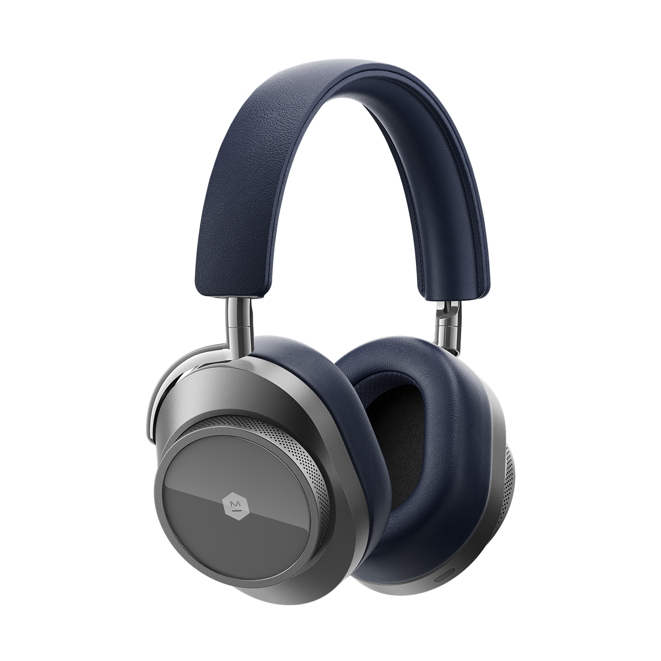 master & dynamic® mw75 wireless premium leather headphones - gunmetal/navy