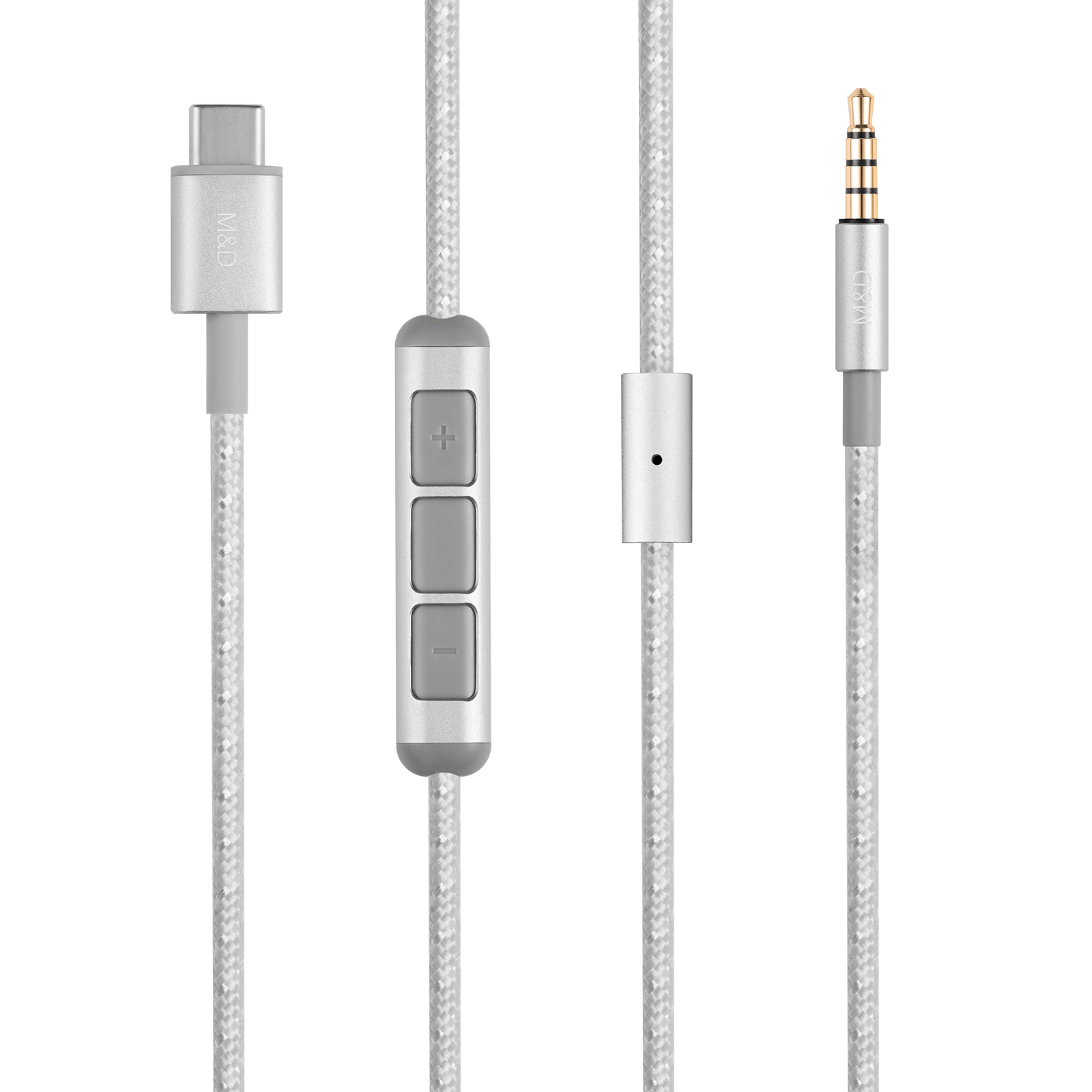 Master & Dynamic® USB-C to 3.5mm Audio Cable - Silver