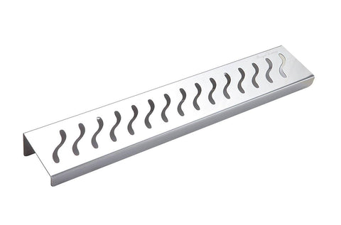 Brushed Nickel Shower Shelf, Elegant Drill & Screw Wall Mount Shower Shelf,  Ocean Wave Design