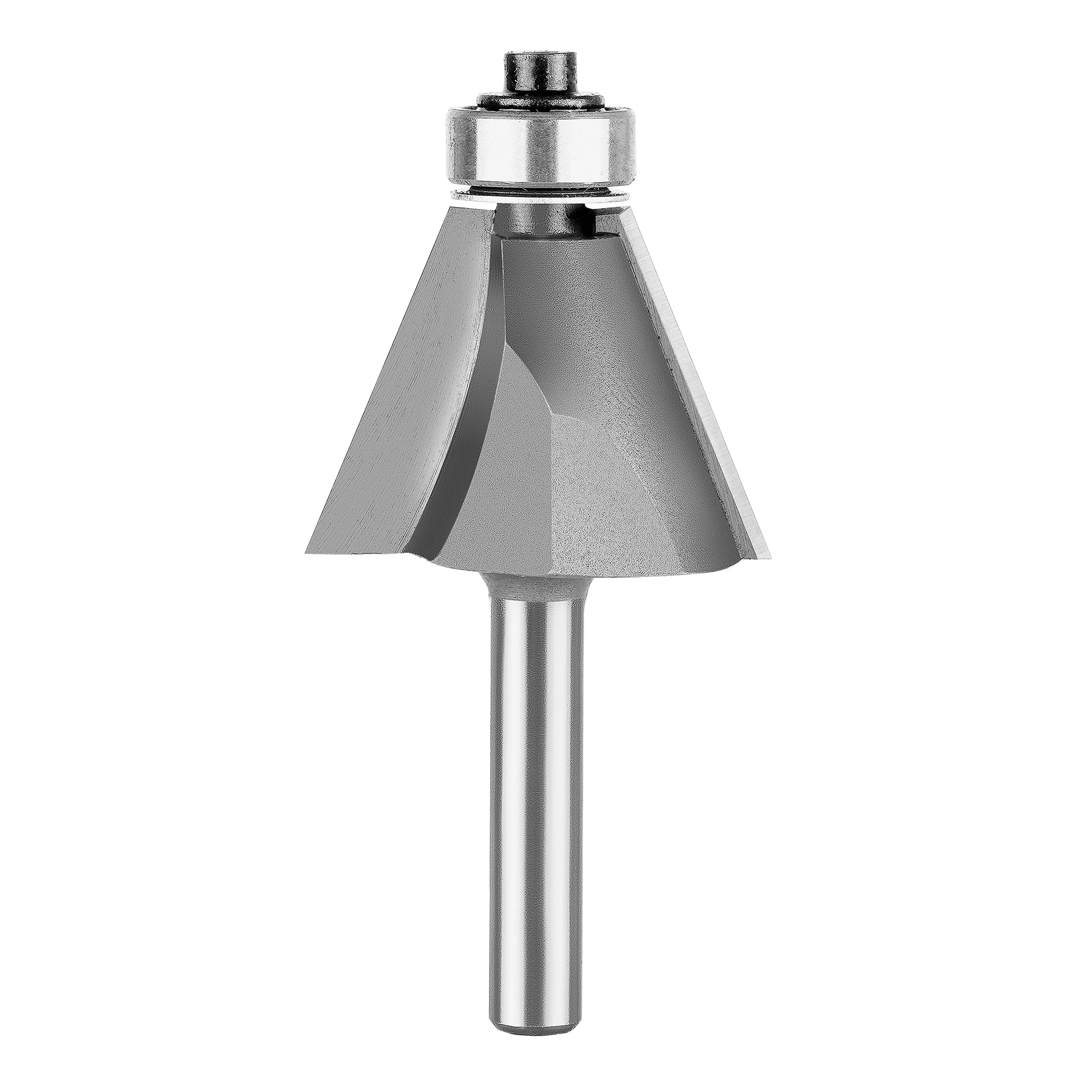 SpeTool W07032 Carbide Tipped Chamfer 22.5 Deg x 1-1/4" Dia x 15/16" Cutting Height x 1/4" SHK x 2-3/5" Overall Long Lower Ball Bearing Router Bit