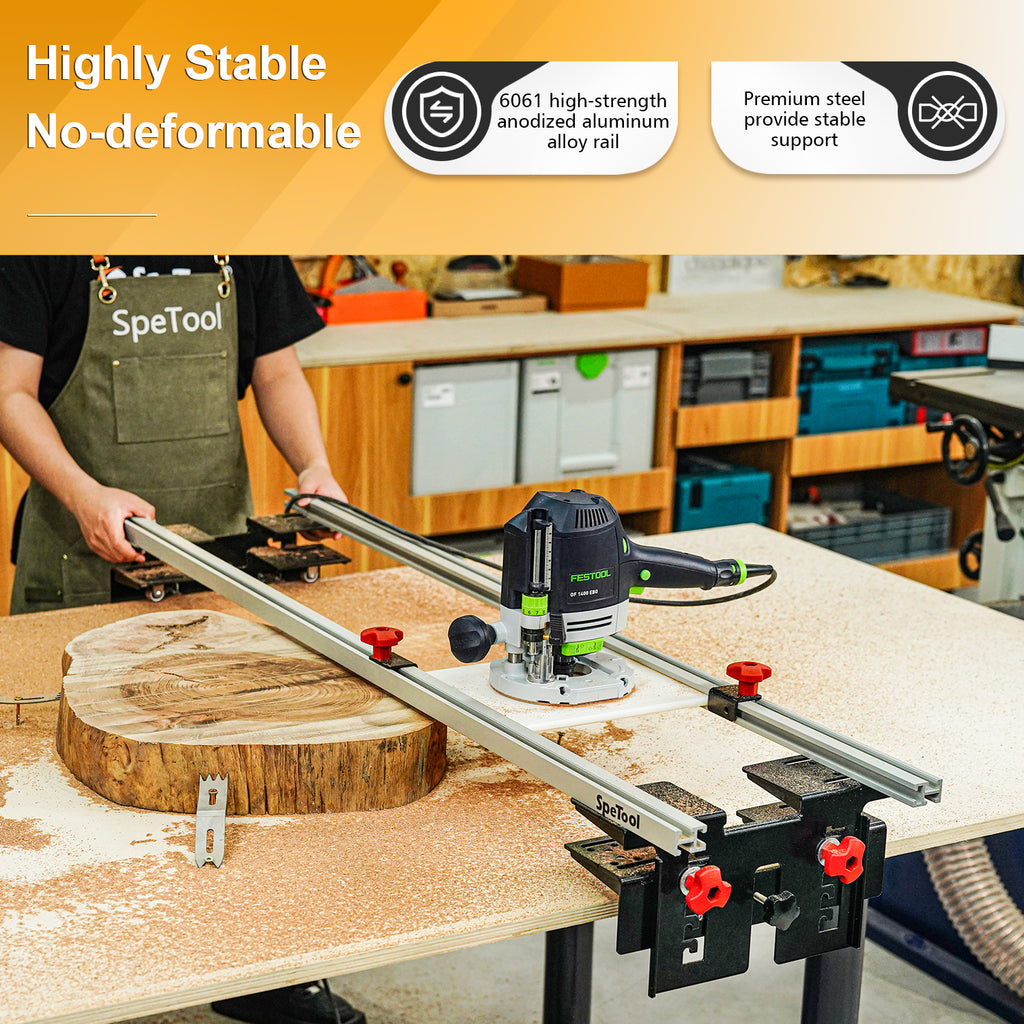 Understanding the multifaceted nature of woodworking projects, the Cratos S01001 PRO offers unmatched adaptability across the X, Y, and Z axes. The inclusion of two L-type blocks and fixing knobs enables smooth maneuverability, accommodating a wide range of project sizes and shapes. With five pre-set Z-axis positions, the need for constant rebalancing is eliminated, streamlining the woodworking process and enhancing productivity.