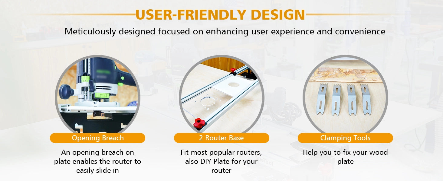 SpeTool Router sled User friendly design