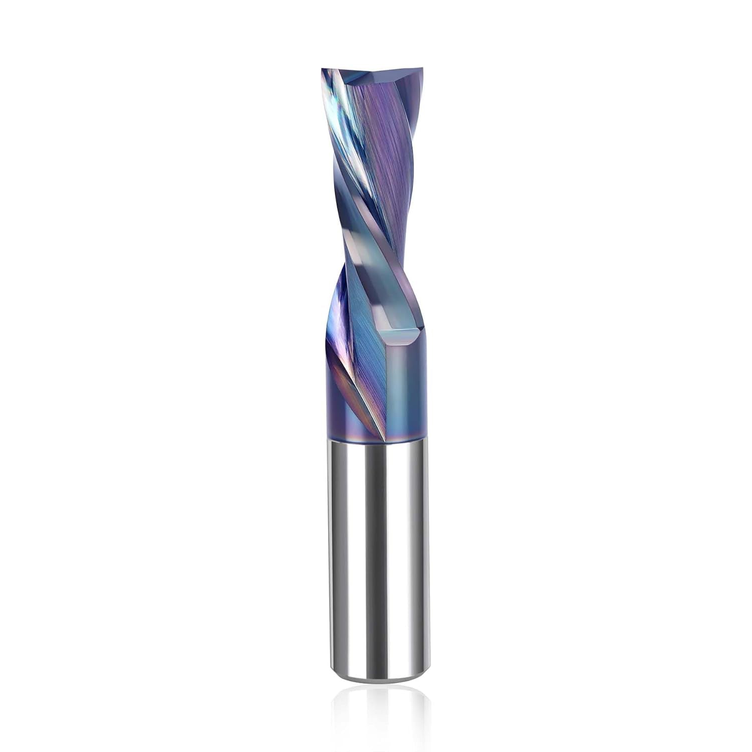 SpeTool W04002 SPE-X Extra Tool Life Coated SC Spiral Plunge 1/2" Dia x 1/2" Shank x 1-1/4" Cutting Length x 3" Long 2 Flute Down-Cut Router Bit