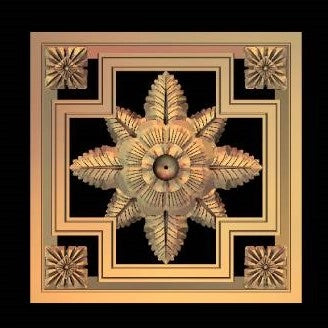 3D Carving Ice Flower CNC Carving File