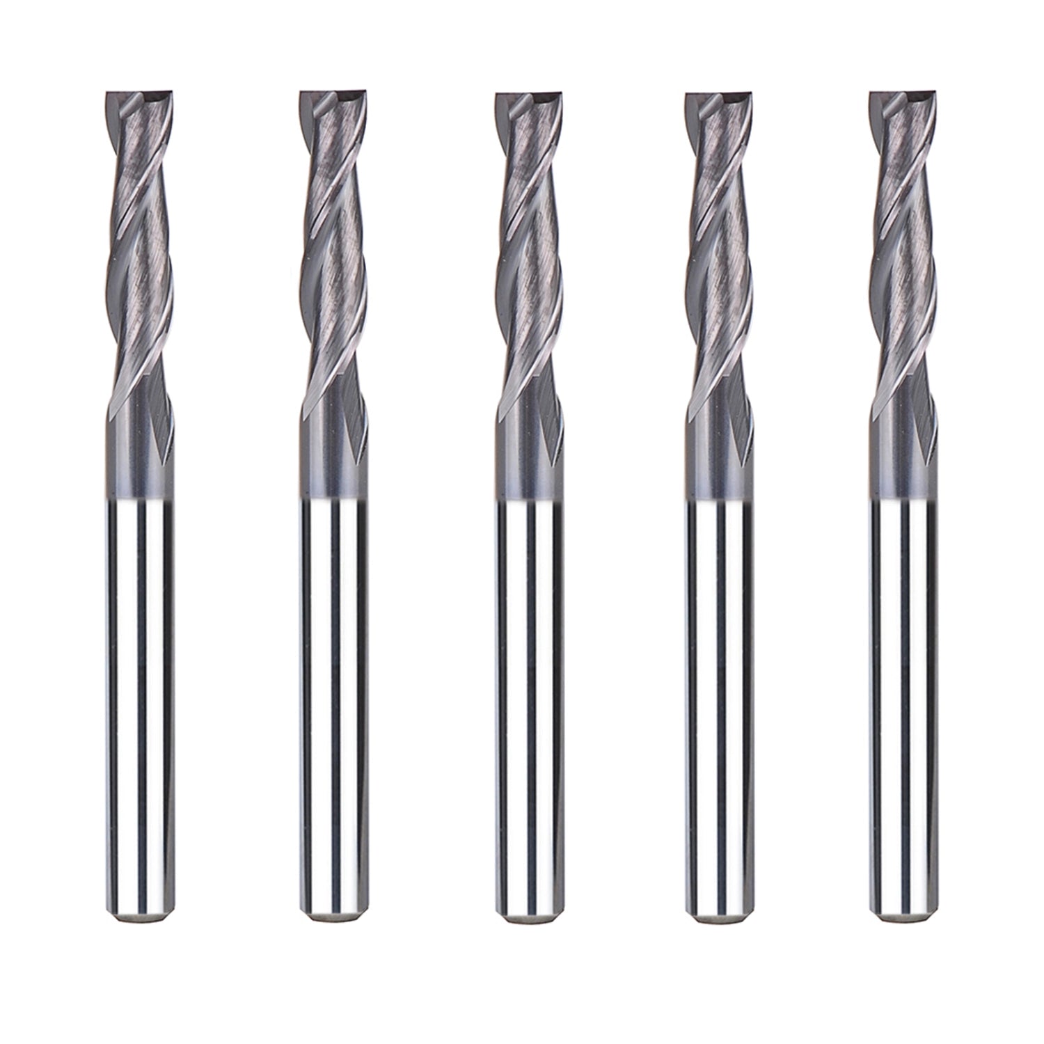Carbide Drill Bit Miniature Micron End Mills 3.1 Aspect Ratio Flute Length  5 to 400 Microns Diameter