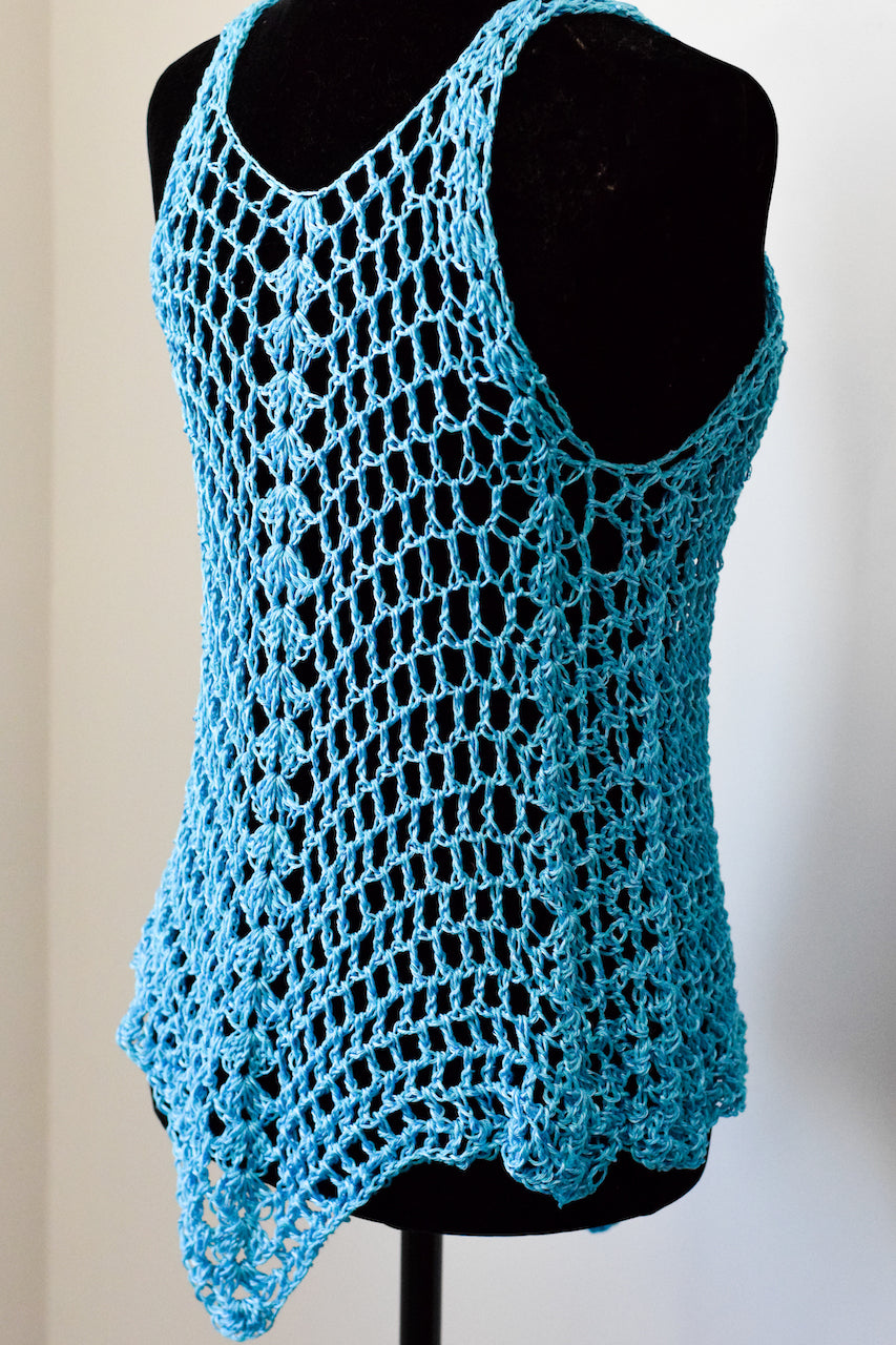 Crochet Lacy Tank Top DIGITAL PATTERN - sizes: S to XXL – Claudia's ...