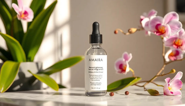 amaira natural lightening serum with mulberry and orchid extract ingredients