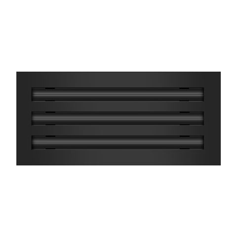 12" 3 slot linear slot diffuser black