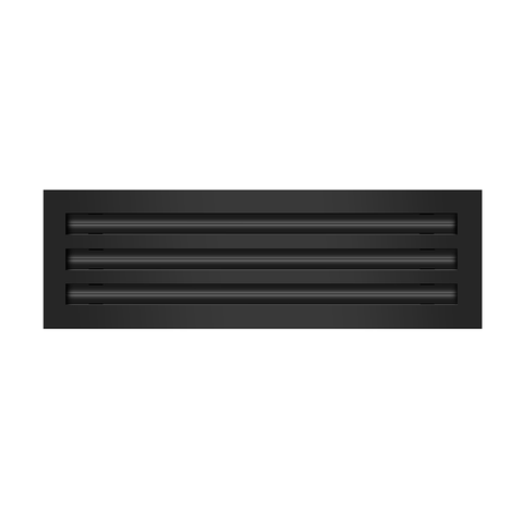 18" 3 slot linear slot diffuser black
