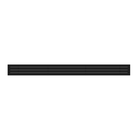 72" 3 slot linear slot diffuser black