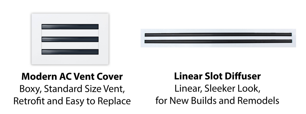 Modern AC Vent Covers vs Linear Slot Diffusers
