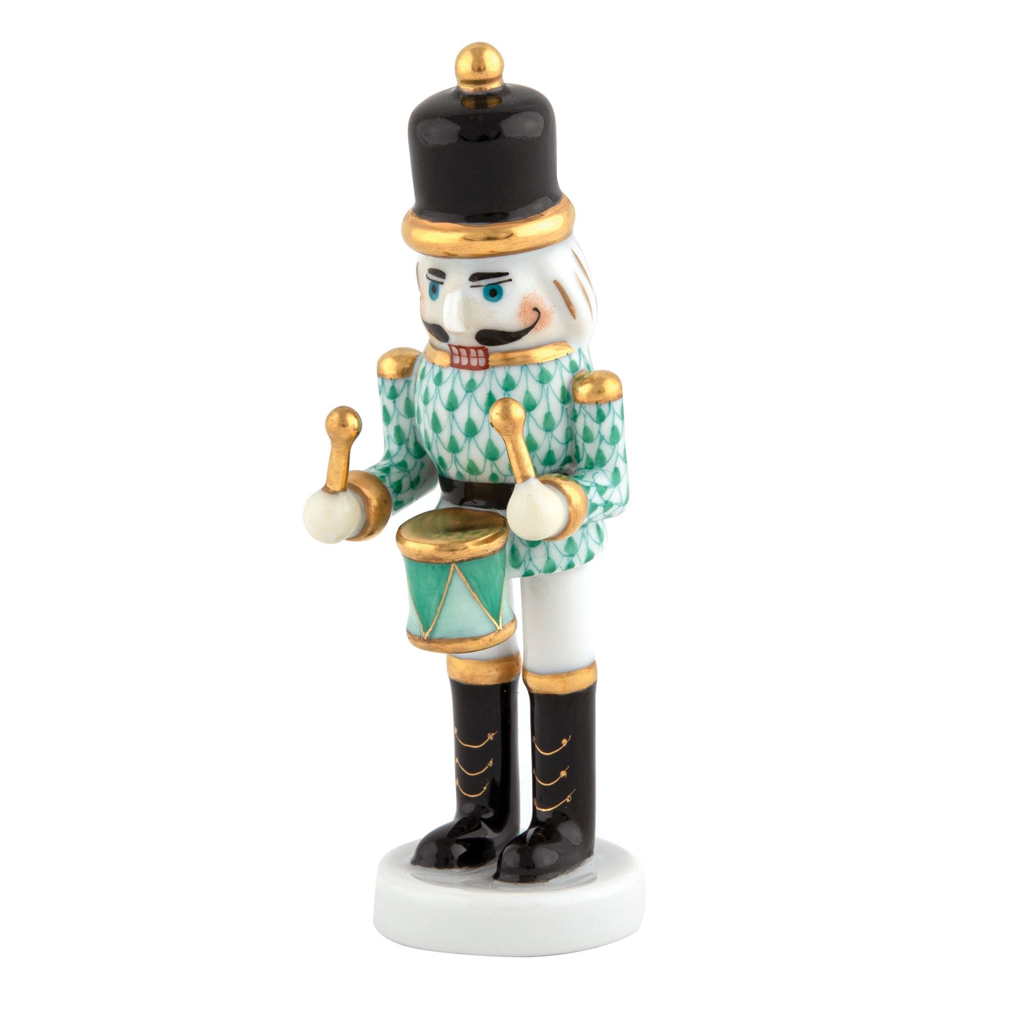 Herend Nutcracker Drummer, Green