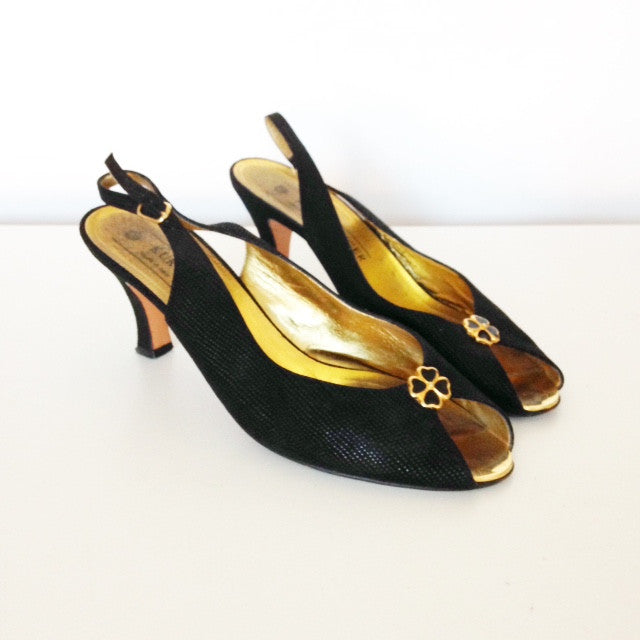 roland cartier gold shoes