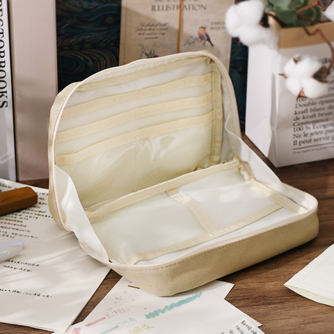 Durable Canvas Pencil Traveler Case