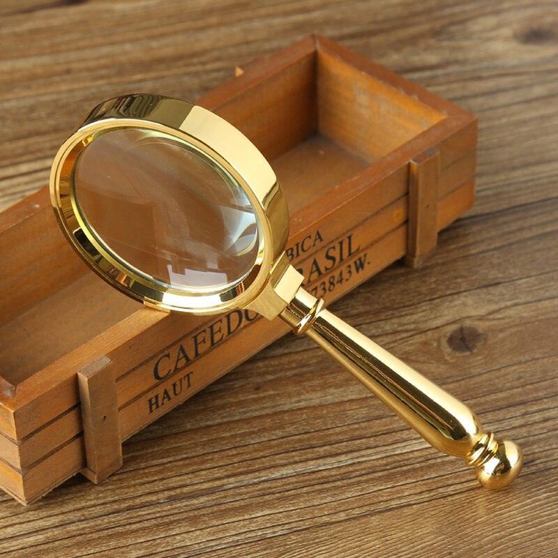 Gold Magnifying Glass with Marble Stand - World Market