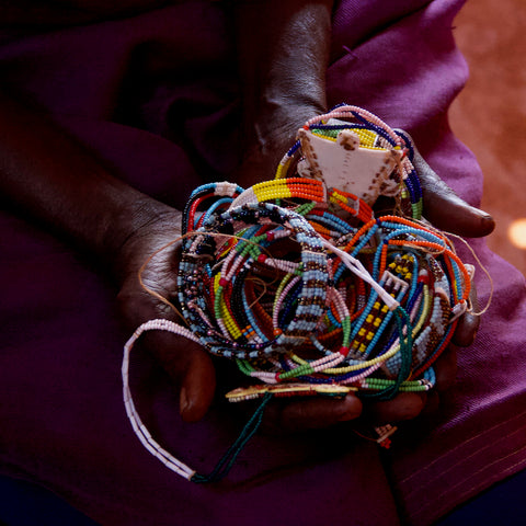 African Ethnic Tribal Maasai Kenya Handmade Beaded Bracelet With Ring/beaded  Masai Bangle/women Beads Bracelets/boho Beads Bracelets - Etsy