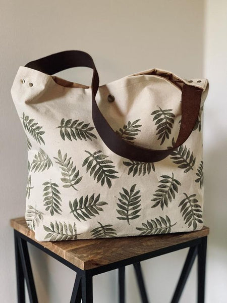 Leaf-Print-Tote-Bag