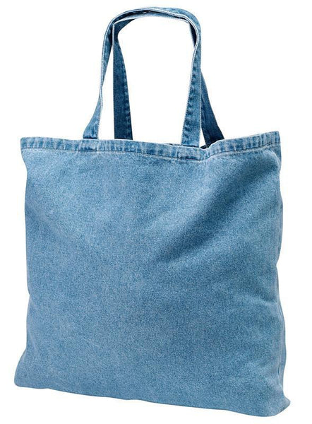 simple denim tote bag